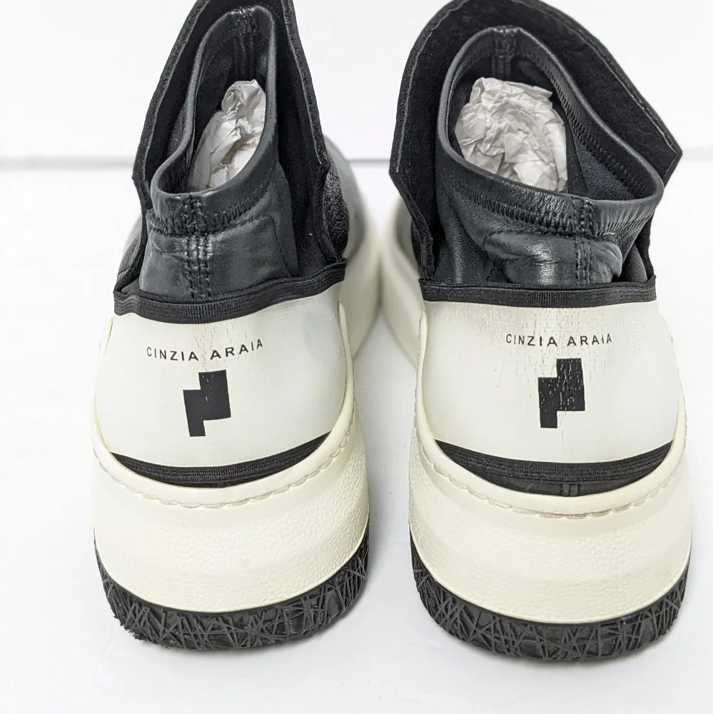 Cinzia Araia leather sneaker wedges - Picture 6 of 16